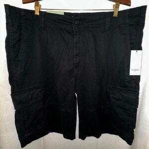 Men's Cargo Shorts Cotton  Black 42 Waist Brand New